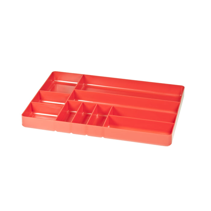 10 Compartment Organizer Tray Red