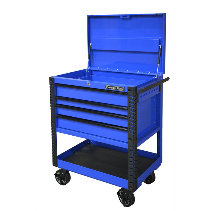 33" 4DR DELUXE CART W BUMPERS BLUE W/BLACK