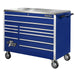 55 in. 11-Drawer Professional Roller Cabinet, Blue