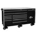 76 in. 12-Drawer Professional Roller Cabinet, Blac