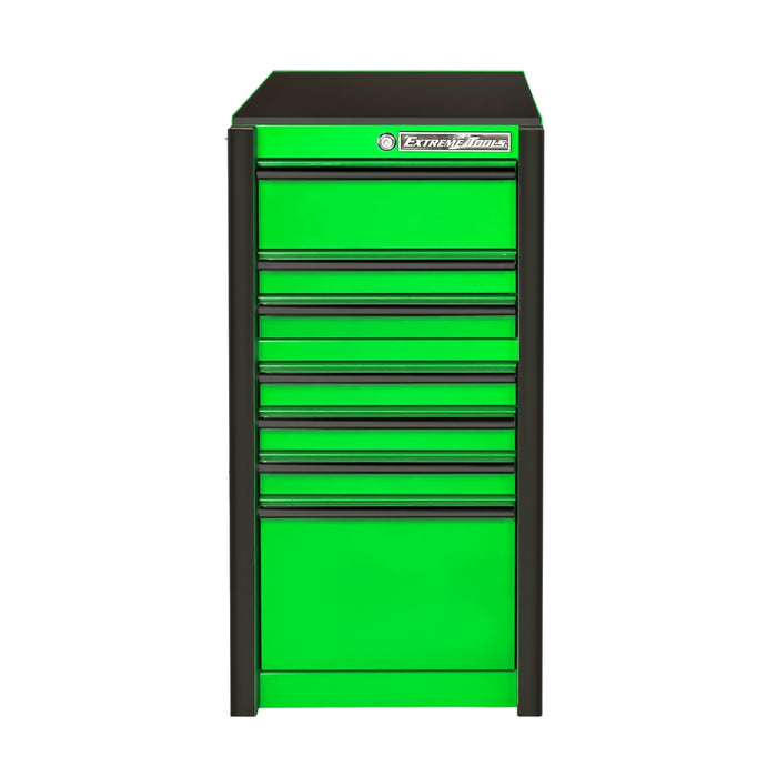 Extreme Tools 7 Drawer Box Green with Black Trim