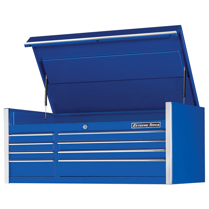 Extreme Tools 55" 8-Drawer Top Chest, Blue