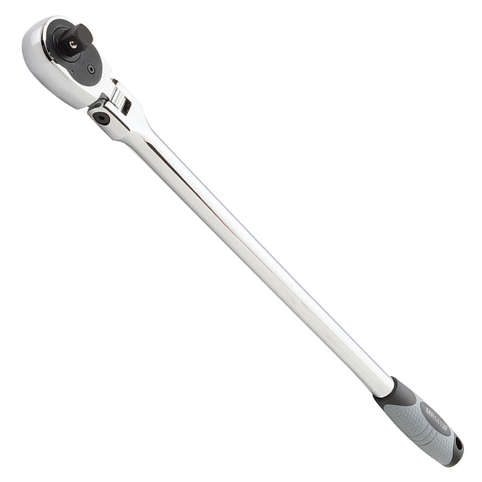 Xtra long 1/4 inch flex head ratchet