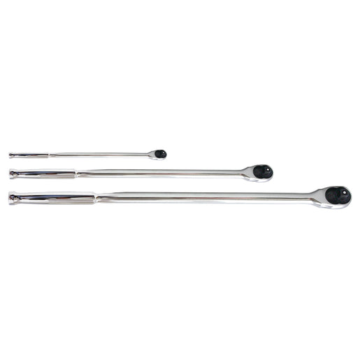 3 Pc  Xtra Long Ratchet Set - Non Flex Head