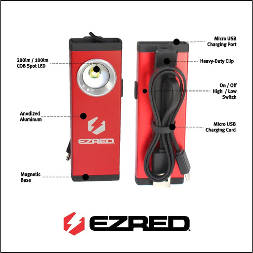 RECHARGEABLE SPOT POCKET WORK LIGHT Display Pack