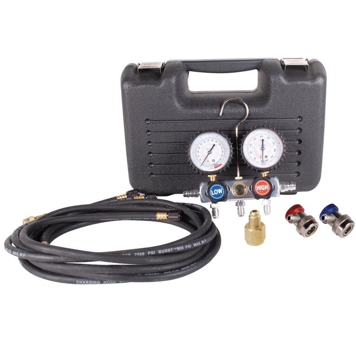 BLACK & CHROME ALUMINUM MANIFOLD