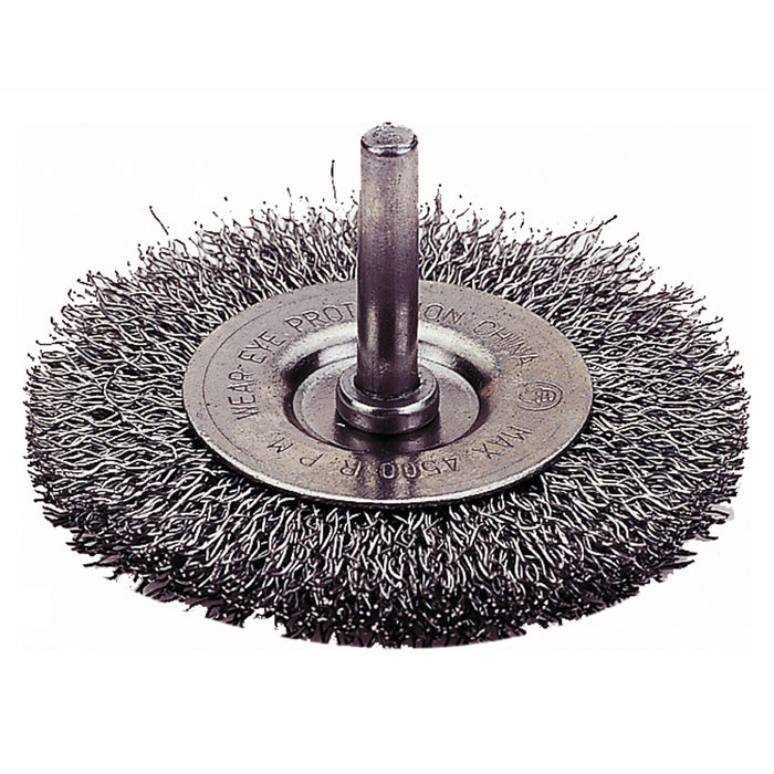 CRIMPED WIRE WHEEL BRUSH, 3"