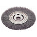 WHEEL BRUSH, 6", CRIMPED WIRE