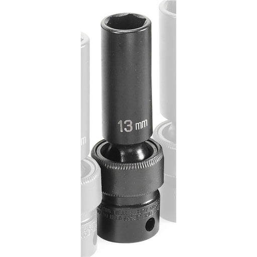 SOC 13MM 3/8D IMP UNIV 6PT DP BLK