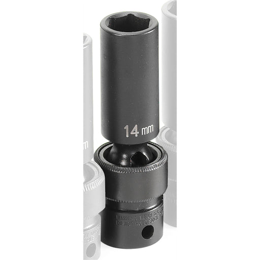 SOC 14MM 3/8D IMP UNIV 6PT DP