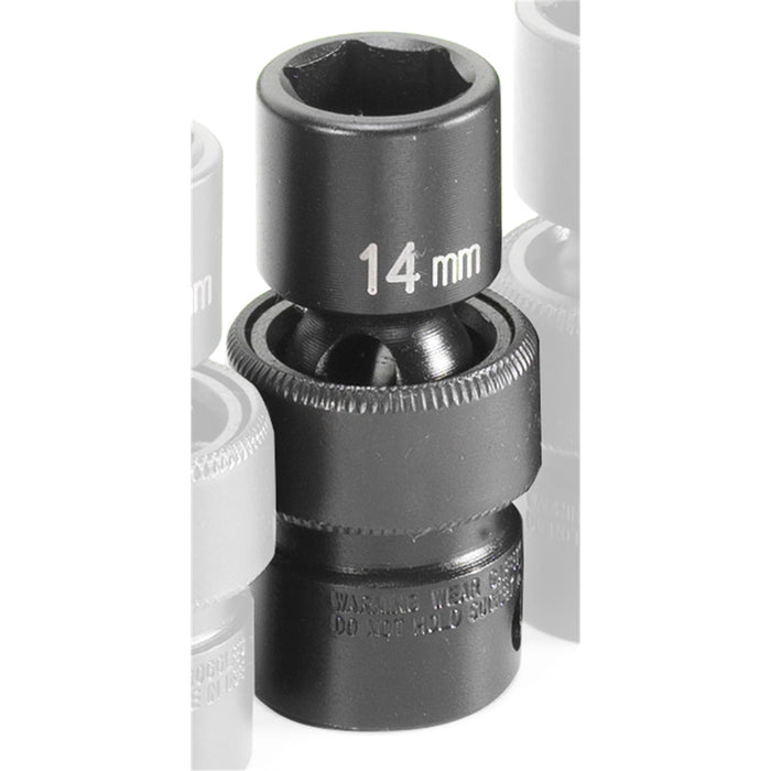 SOC 14MM 3/8D IMP UNIV 6PT BLK