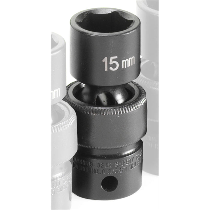 SOC 15MM 3/8D IMP UNIV 6PT