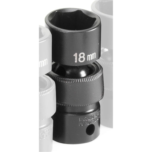 SOC 18MM 3/8D IMP UNIV 6PT
