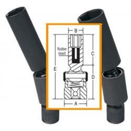 SOC 5/8 3/8D IMP SPRK PLG 6PT DP