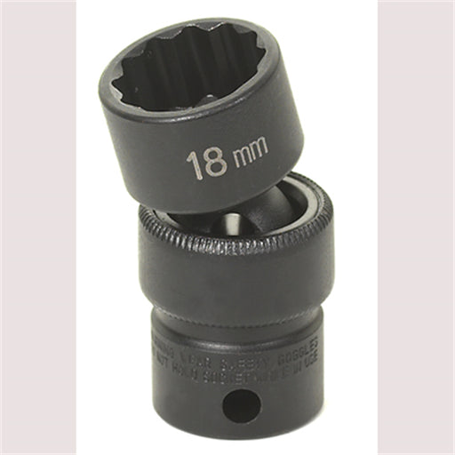 SOC 18MM 3/8D IMP UNIV 12PT BLK