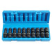3/8" Dr. 10 Pc. Semi Deep Metric Universal Set