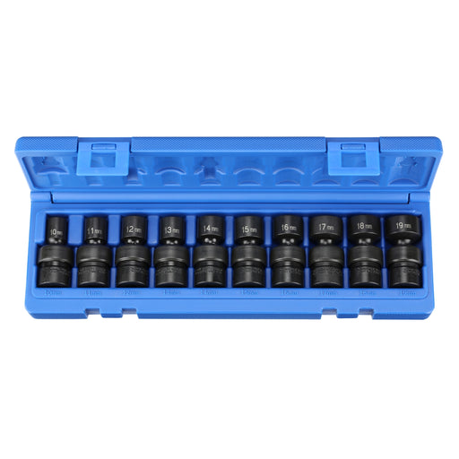 10PC 3/8" DR UNIVERSAL METRIC SET