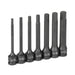3/8" Dr. 7 Pc.  4" Length Fractional Hex Driver Set