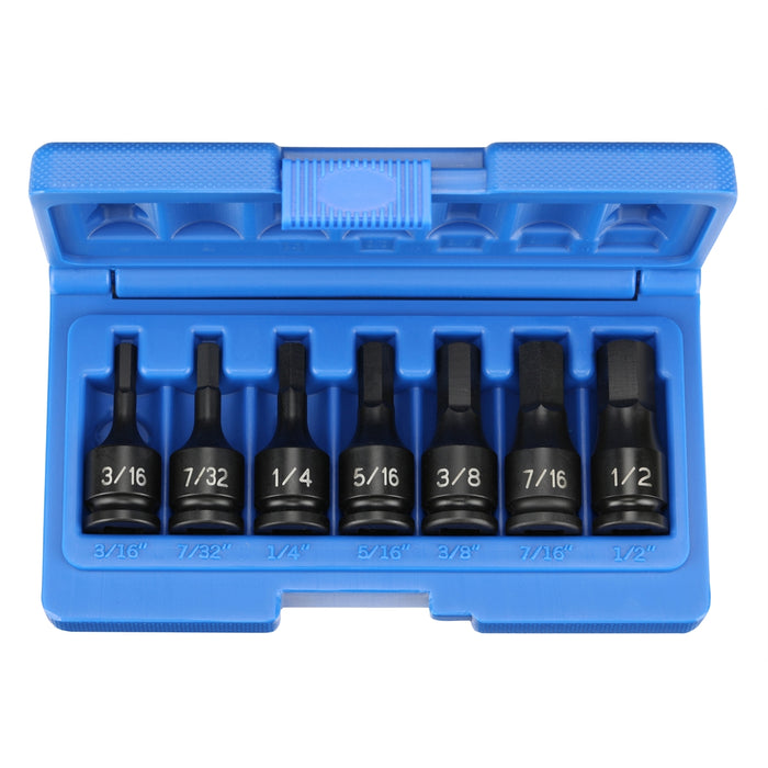 3/8" DR 7PC HEX DRVR SET