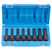 1/2" Drive 8 Piece Internal Torx Impact Driver Set