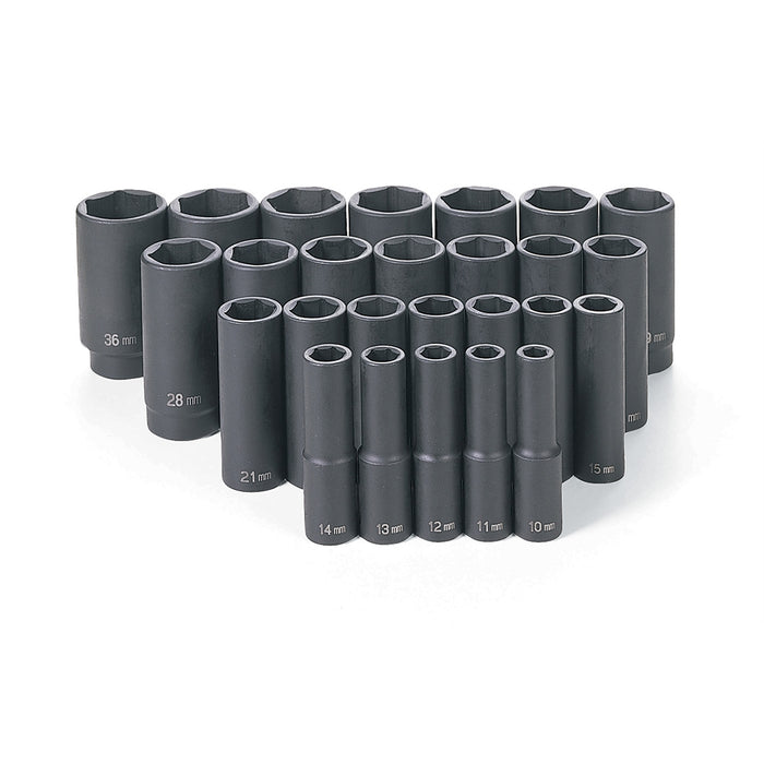 26 PC 1/2" DR DEEP LENGTH METRIC MASTER SET