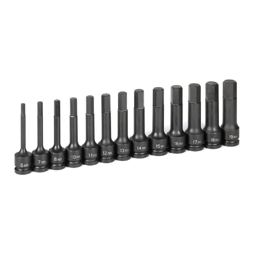 BITSOC 6MM X 19MM 1/2D IMP HEX BLK