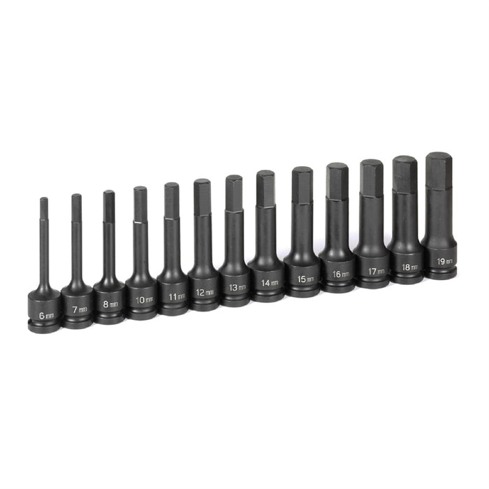 BITSOC 6MM X 19MM 1/2D IMP HEX BLK