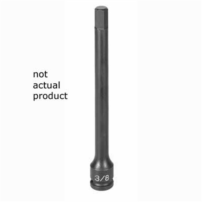 SOC 6MM 3/8D IMP HEX LG MALE BLK