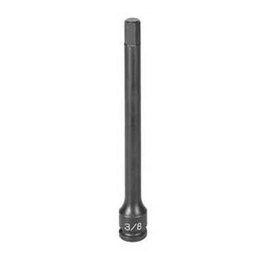 SOC 5/16 3/8D IMP HEX LG MALE BLK