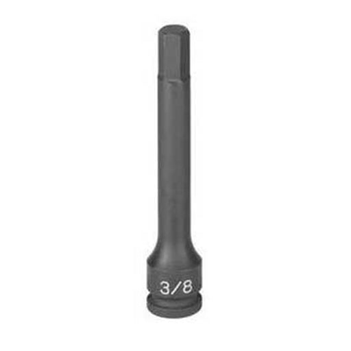 SOC 12MM 3/8D IMP HEX LG MALE BLK