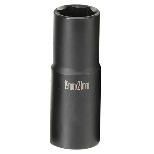 SOC 19MM X 21MM 1/2D FLP IMP HEX XTW BLK