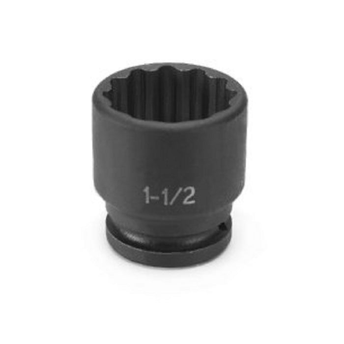 SOC 1-1/2 3/4D IMP 12PT BLK