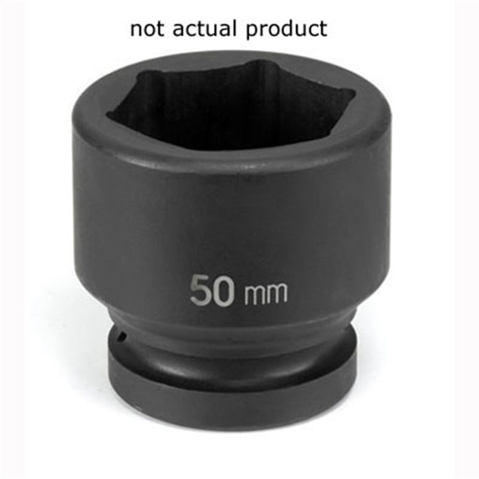 SOC 38MM 1"D IMP 6PT BLK