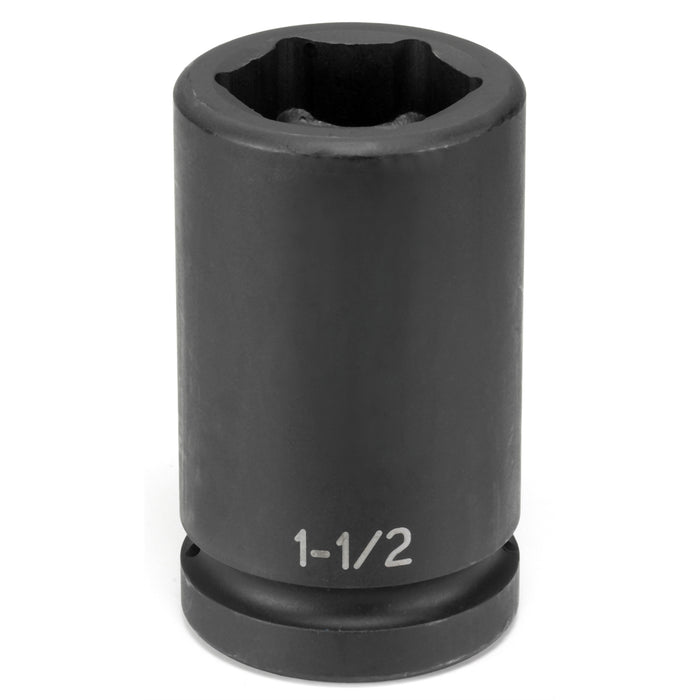 SOC 1-1/2 1"D BDD WHL IMP 6PT BLK