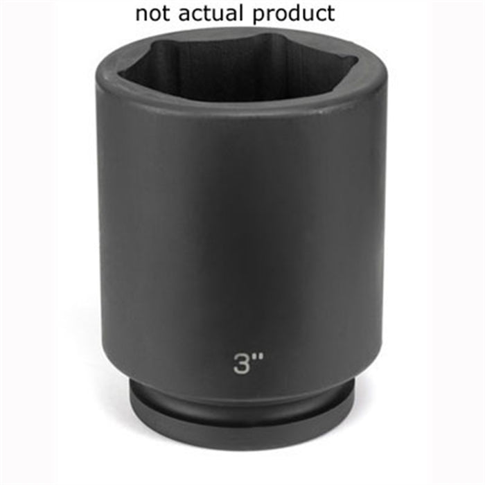 SOC 2-3/4 1"D IMP 6PT DP BLK