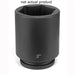 SOC 2-3/4 1"D IMP 6PT DP BLK