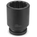 SOC 2-3/4 1"D IMP 12PT DP BLK
