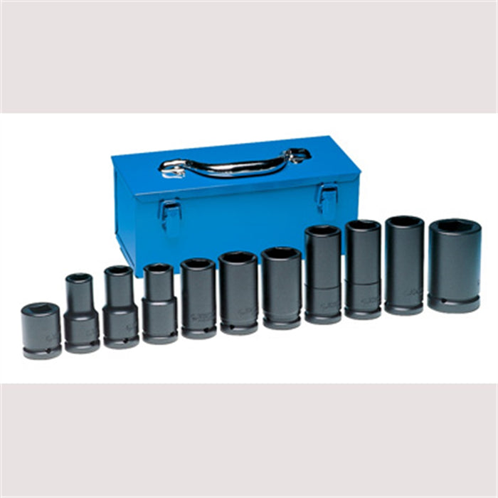 TRUCK WHEEL SOCKET SET 3/4" DR. 11 PC.