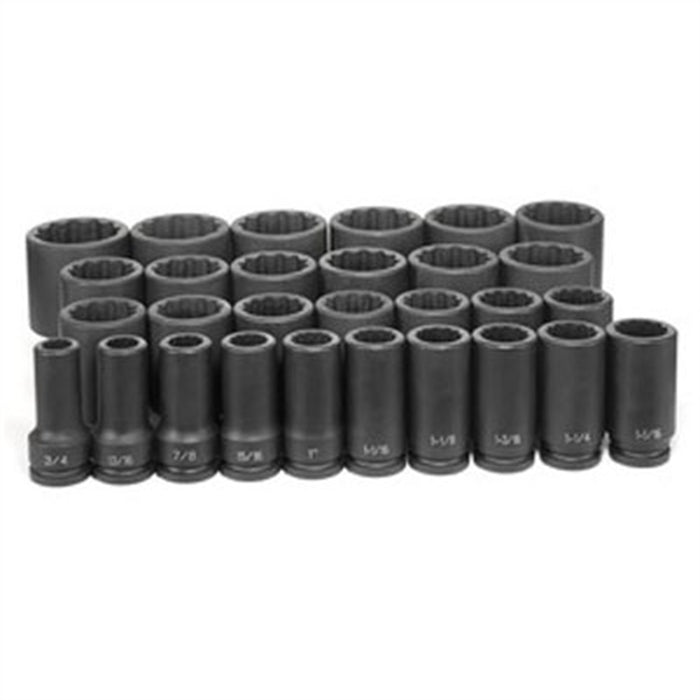 3/4" Dr. 12 Pt. 29 Piece Deep Fract. Master Set