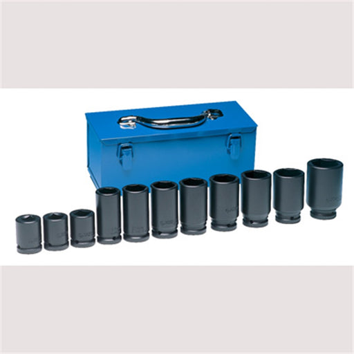 3/4" Drive 11 Piece Deep Metric Set