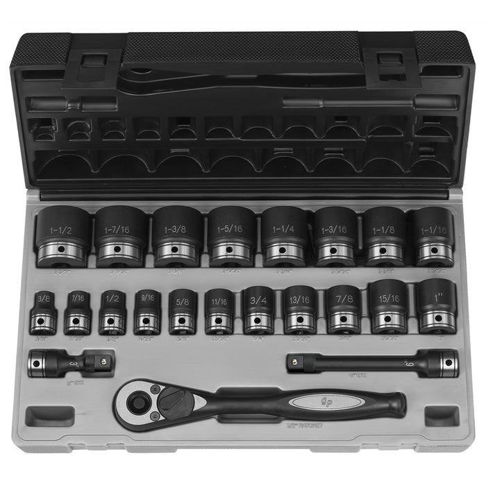 1/2" Dr. 22pc Fractional Duo-Socket Set - 12 Pt.