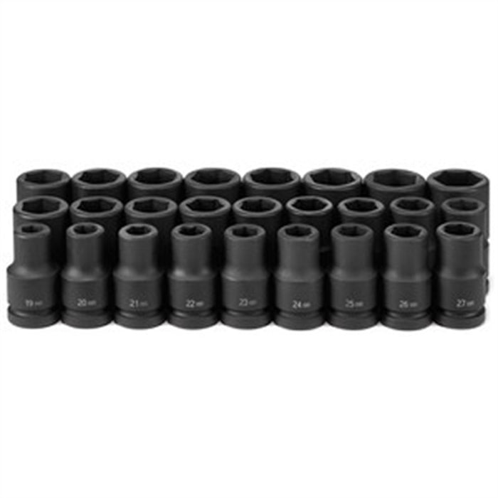 1" Dr Deep Metric Set 26pc