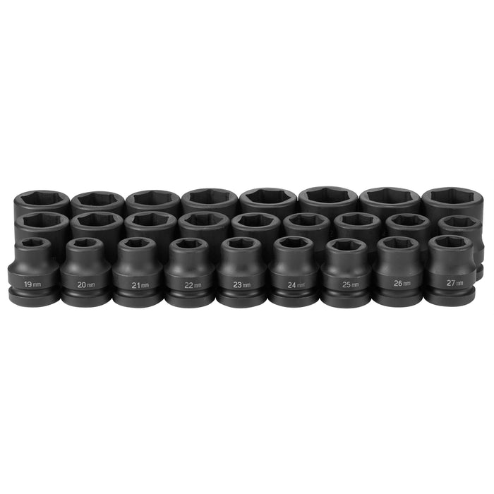 1" Drive Standard Length Metric Set