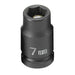 SOC 7MM 1/4D IMP MAG 6PT BLK
