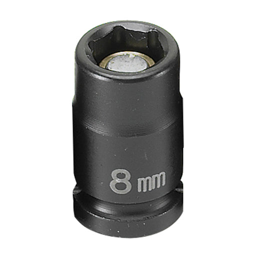 SOC 8MM 1/4D IMP MAG 6PT BLK