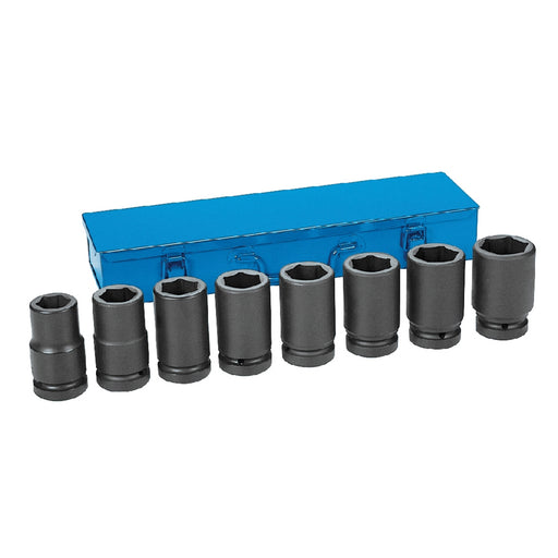 1" Drive 8 Piece Deep Metric Set