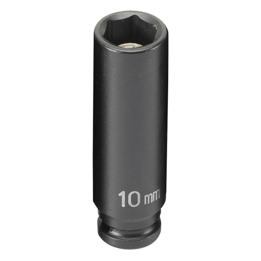 SOC 10MM 1/4D IMP MAG 6PT DP BLK