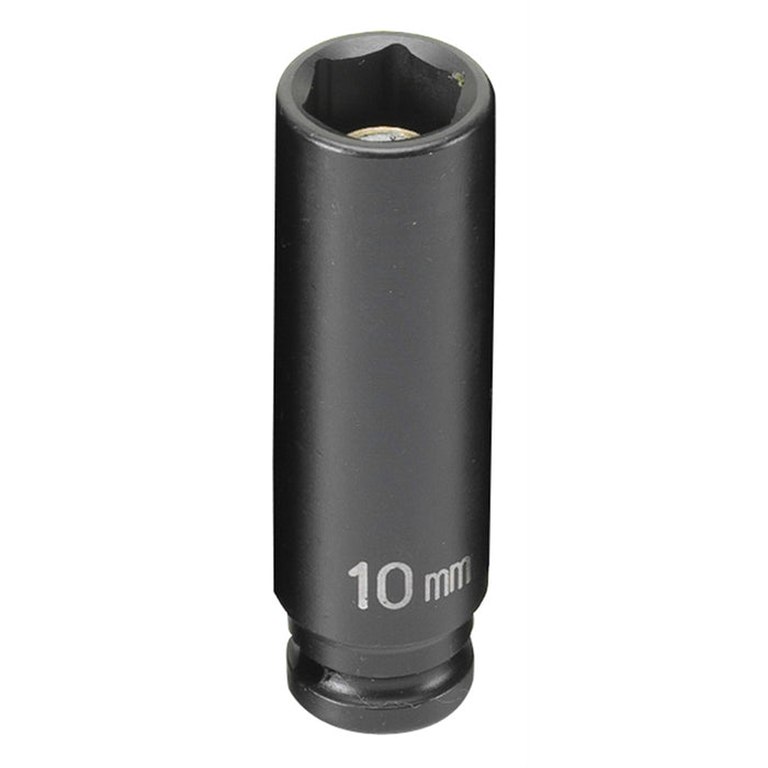 SOC 10MM 1/4D IMP MAG 6PT DP BLK