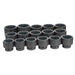 1" Drive 16 Piece 12 Point Fractional Set