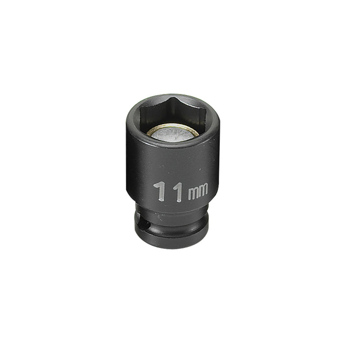SOC 11MM 1/4D IMP MAG 6PT BLK